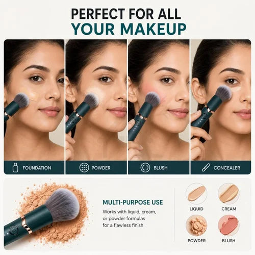 Electric meakup brush